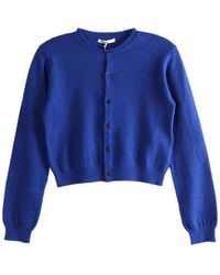 AURALEE - Cashmere Blend Long-Sleeved Knit Cardigan - Lyst