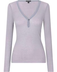 James Perse - Ribbed Cotton And Cashmere-Blend T-Shirt - Lyst