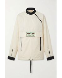 Gucci - Logo Patch Nylon Sweatshirt - Lyst