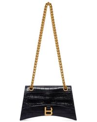 Balenciaga - Borsa Con Catena Crush Xs Lavorazione Coccodrillo Da Donna - Lyst
