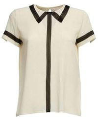 N°21 - Crewneck Short-Sleeved Blouse - Lyst