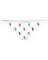 Polo Ralph Lauren - Embroidered Logo Bikini Pants - Lyst