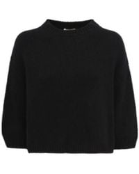 KHAITE - Crew-Neck Long-Sleeve Knit Top - Lyst