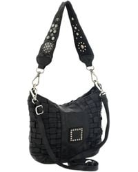 Campomaggi - Beth Woven-Design Studded Shoulder Bag - Lyst