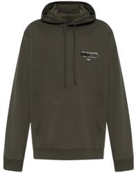 AllSaints - Logo Print Hooded Sweater - Lyst