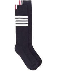 Thom Browne - 4-Bar Stripes Knitted Socks - Lyst