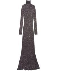 Balenciaga - Sequin Embellished Maxi Dress - Lyst