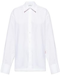 Alexander Wang - T By Logo Embroidered Buttoned Shirt - Lyst