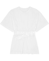 MM6 by Maison Margiela - Taped Jersey T-Shirt - Lyst