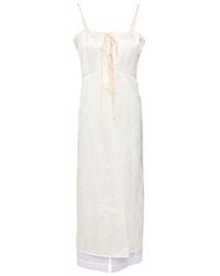 MM6 by Maison Margiela - Satin Flare Skirt - Lyst