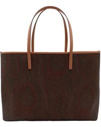 Etro - Paisley Printed Large Tote Bag - Lyst