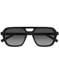 Saint Laurent - Eyewear Pilot Frame Sunglasses - Lyst