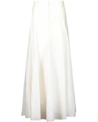 Brunello Cucinelli - Poplin Flared Skirt - Lyst