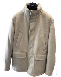 ZEGNA - High Neck Long Sleeved Jacket - Lyst
