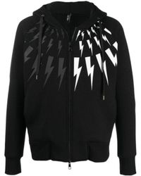 Neil Barrett - Hooded Long-Sleeved Hoodie - Lyst