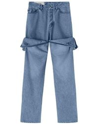 Ambush - Detailed Mid-Rise Straight-Leg Jeans - Lyst