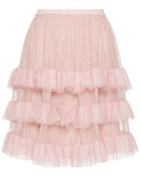 RED Valentino - Mini Tulle Skirt - Lyst