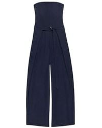 Ami Paris - Sleeveless Wide-Leg Jumpsuit - Lyst