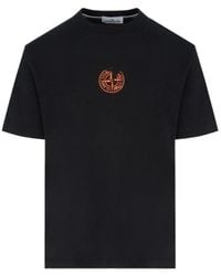 Stone Island - Short Sleeve Crewneck T-Shirt - Lyst
