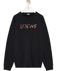 Loewe - Embroidered Logo Sweatshirt - Lyst