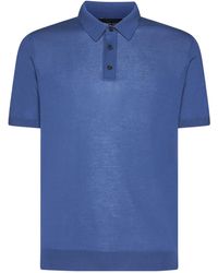 Roberto Collina - Button-Down Short Sleeve Polo Shirt - Lyst