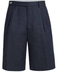 Brunello Cucinelli - Pleated Bermuda Shorts - Lyst