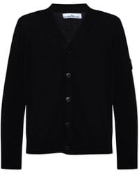 Stone Island - V-Neck Button-Up Cardigan - Lyst
