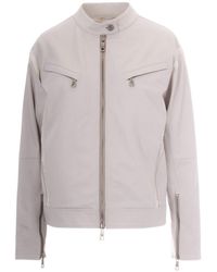 Patrizia Pepe - Zip-Up Biker Jacket - Lyst
