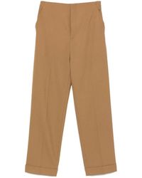 Alberta Ferretti - Cuffed-Hem Trousers - Lyst