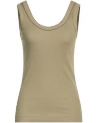 Brunello Cucinelli - Solid-Color Sleeveless Stretch Top - Lyst