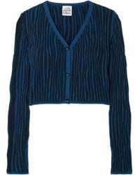 Donde Esteban - Ribbed Cotton Cardigan - Lyst