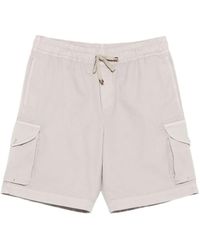 Brunello Cucinelli - Drawstring-Fastening Cargo Shorts - Lyst