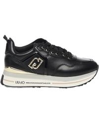 Liu Jo - Logo Plaque Platform Sneakers - Lyst