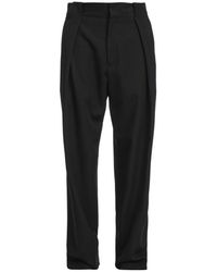 Balmain - Pleat Detailed Wide-Leg Trousers - Lyst