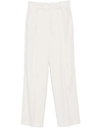 Brunello Cucinelli - Pleated Straight Leg Pants - Lyst