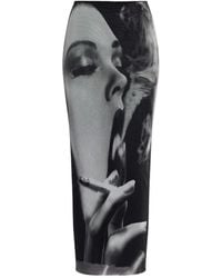 Jean Paul Gaultier - Midi Pencil Skirt - Lyst