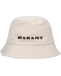 Isabel Marant - Logo Embroidered Bucket Hat - Lyst