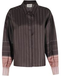 Alysi - Long Sleeved Striped Shirt - Lyst