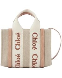 Chloé - Chloé Woody Mini Tote Bag - Lyst
