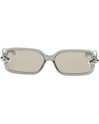 Bottega Veneta - Eyewear Knot Rectangular Frame Sunglasses - Lyst