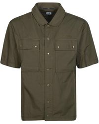C.P. Company - Buttoned Short-Sleeve Shirt Jacket - Lyst