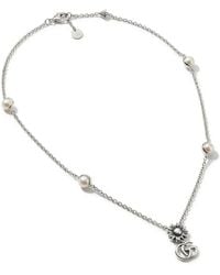 Gucci - Gg Marmont Mother Of Pearl Necklace - Lyst