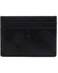 Burberry - Check Embossed Card Holder - Lyst