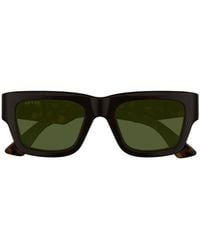 Gucci - Eyewear Rectangular Frame Sunglasses - Lyst
