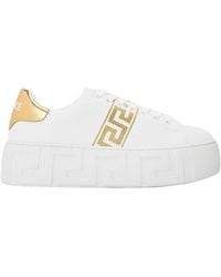 Versace - Solid Color Sneakers - Lyst