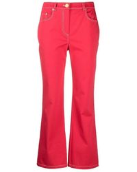 Moschino - Boutique Flared Cropped Jeans - Lyst