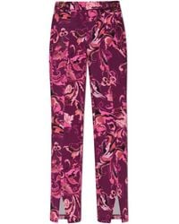 Versace Jeans Couture - Couture Barocco Printed Side-Slit Flared Trousers - Lyst