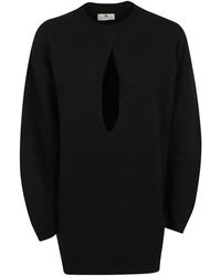 Elisabetta Franchi - Long-Sleeved Dress - Lyst