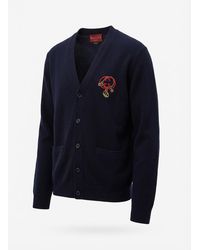 Gucci - Knit Wool Cardigan With Embroidery - Lyst