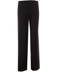 Lisa Yang - Drawstring Wide-Leg Knitted Trousers - Lyst